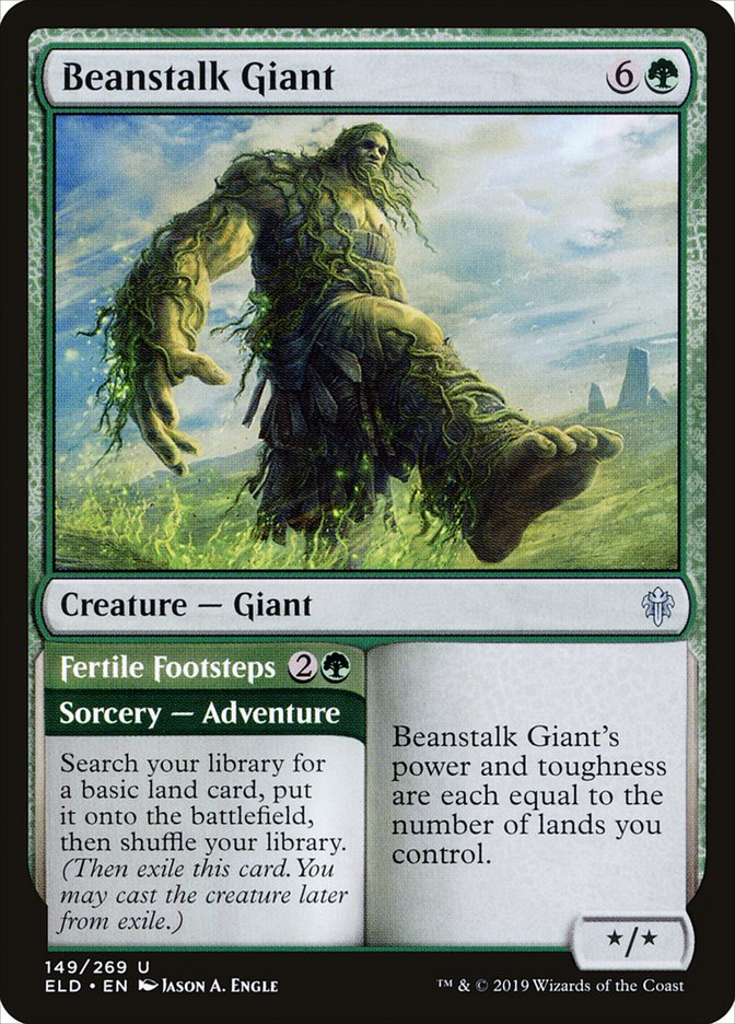 Beanstalk Giant // Fertile Footsteps [Throne of Eldraine] | Good Games Modbury