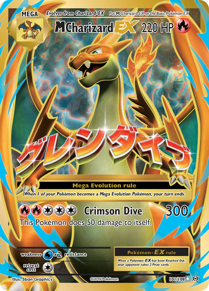 M Charizard EX (101/108) [XY: Evolutions] | Good Games Modbury