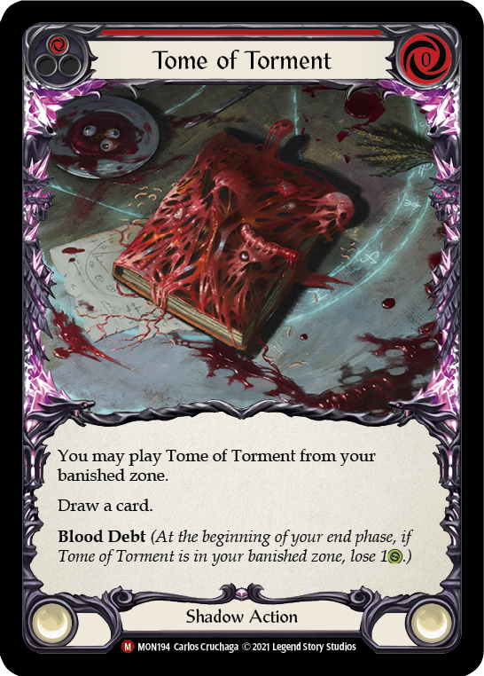 Tome of Torment [MON194-RF] (Monarch)  1st Edition Rainbow Foil | Good Games Modbury