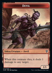 Treasure // Devil Double-Sided Token [Commander Legends: Battle for Baldur's Gate Tokens] | Good Games Modbury