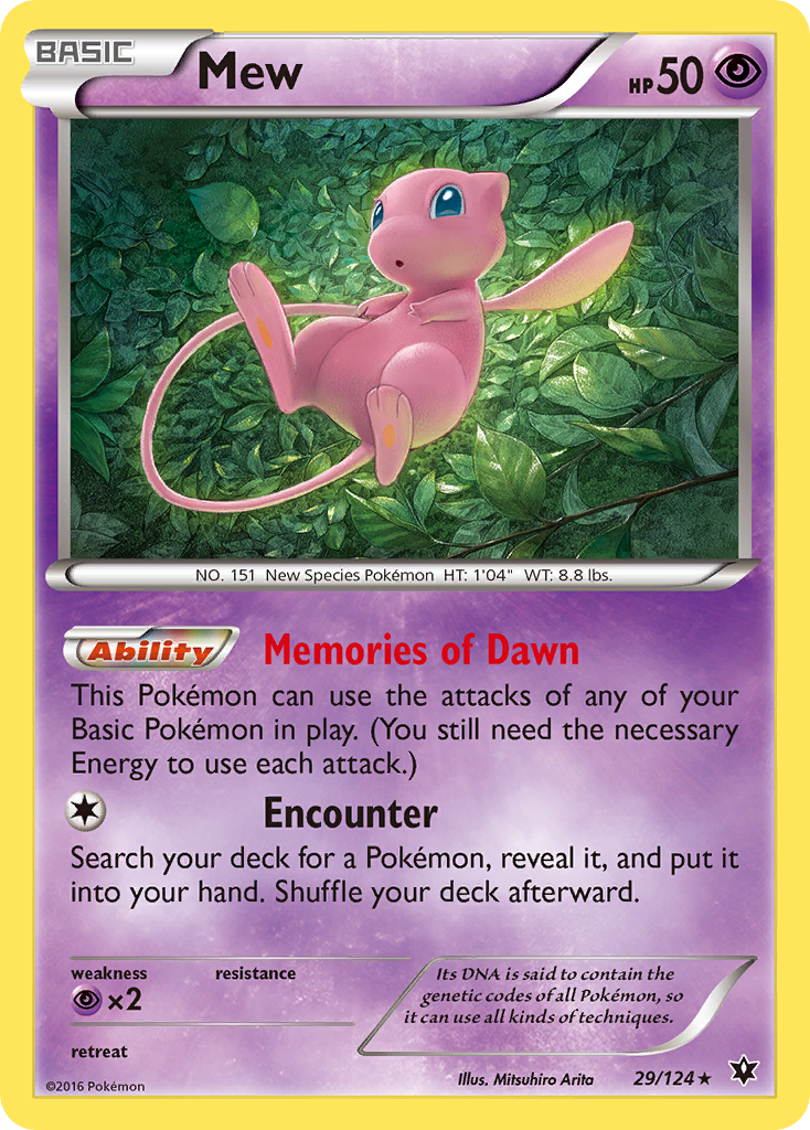 Mew (29/124) [XY: Fates Collide] | Good Games Modbury