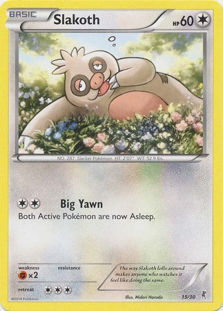 Slakoth (15/30) [XY: Trainer Kit 1 - Bisharp] | Good Games Modbury