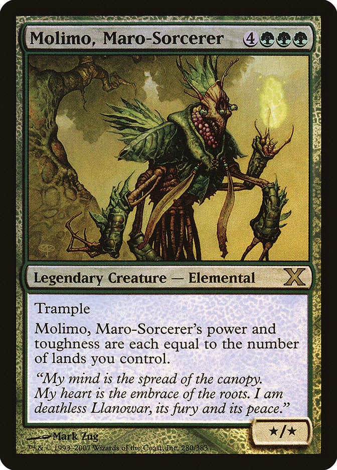 Molimo, Maro-Sorcerer (Premium Foil) [Tenth Edition] | Good Games Modbury