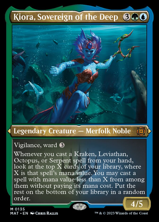 Kiora, Sovereign of the Deep (Foil Etched) [March of the Machine: The Aftermath] | Good Games Modbury