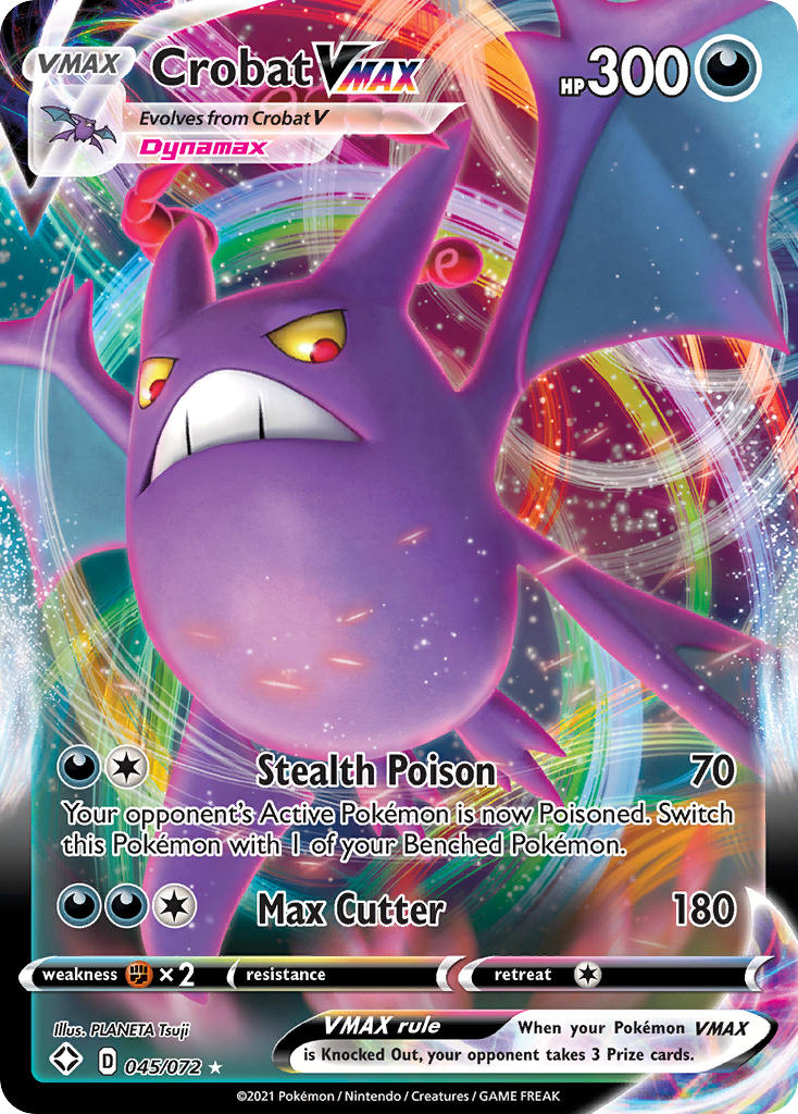 Crobat VMAX (045/072) [Sword & Shield: Shining Fates] | Good Games Modbury