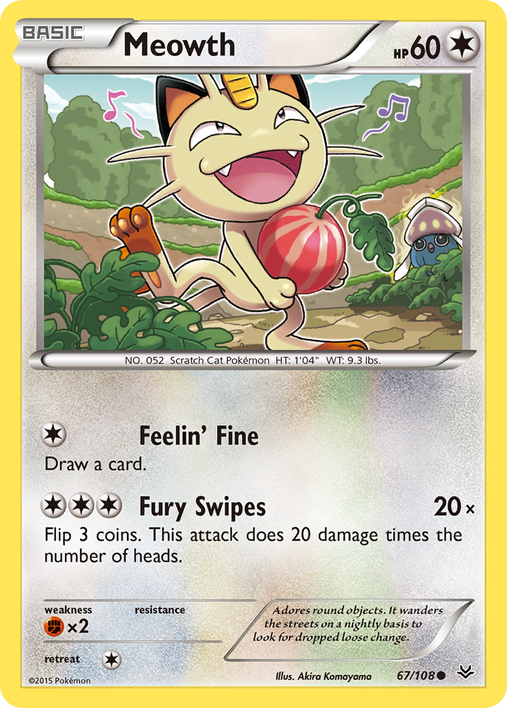 Meowth (67/108) [XY: Roaring Skies] | Good Games Modbury