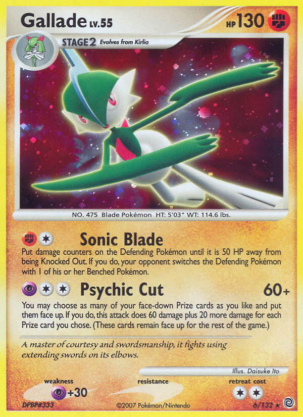Gallade (6/132) [Diamond & Pearl: Secret Wonders] | Good Games Modbury