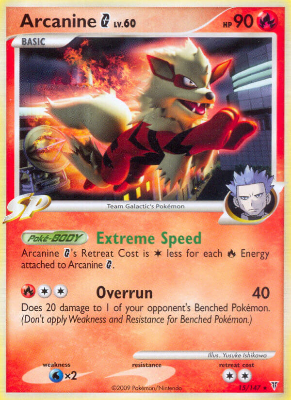 Arcanine G (15/147) (Theme Deck Exclusive) [Platinum: Supreme Victors] | Good Games Modbury