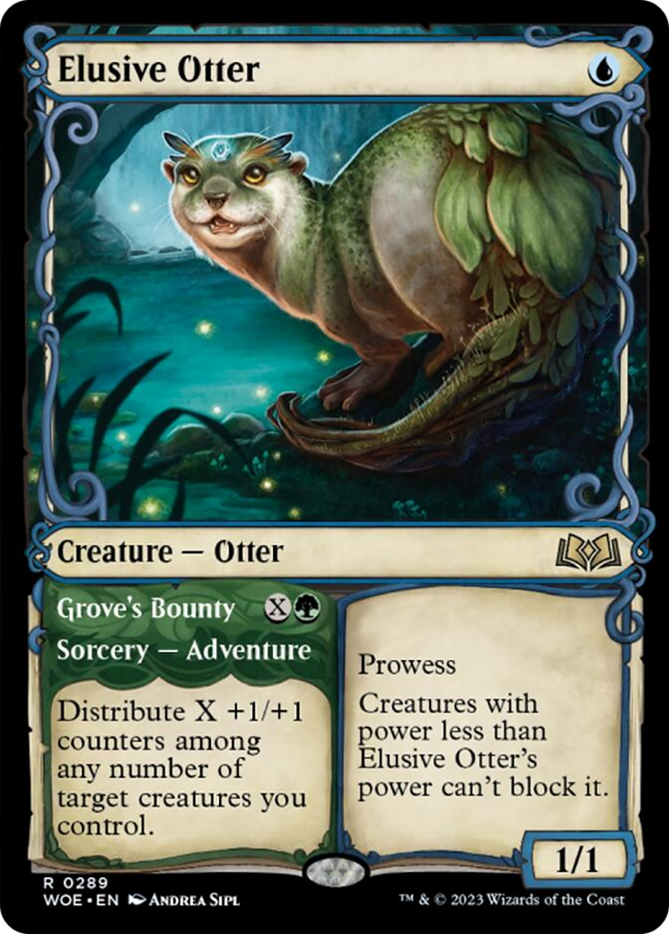 Elusive Otter // Grove's Bounty (Showcase) [Wilds of Eldraine] | Good Games Modbury