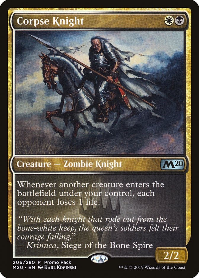 Corpse Knight (Promo Pack) [Core Set 2020 Promos] | Good Games Modbury