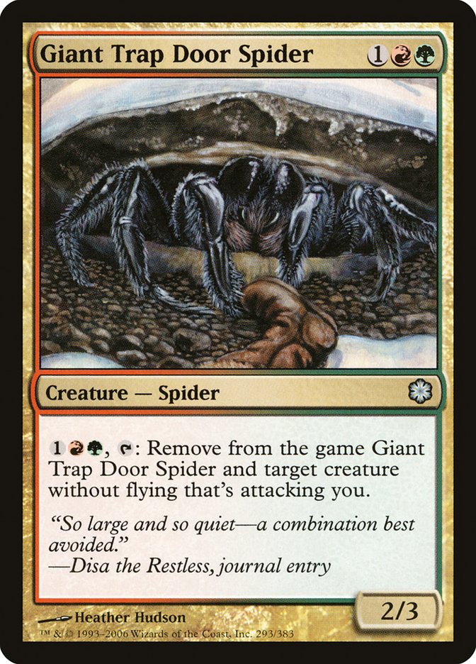 Giant Trap Door Spider [Coldsnap Theme Decks] | Good Games Modbury