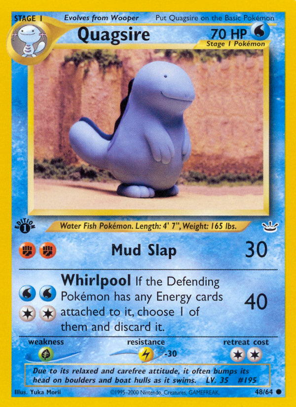 Quagsire (48/64) [Neo Revelation 1st Edition] | Good Games Modbury