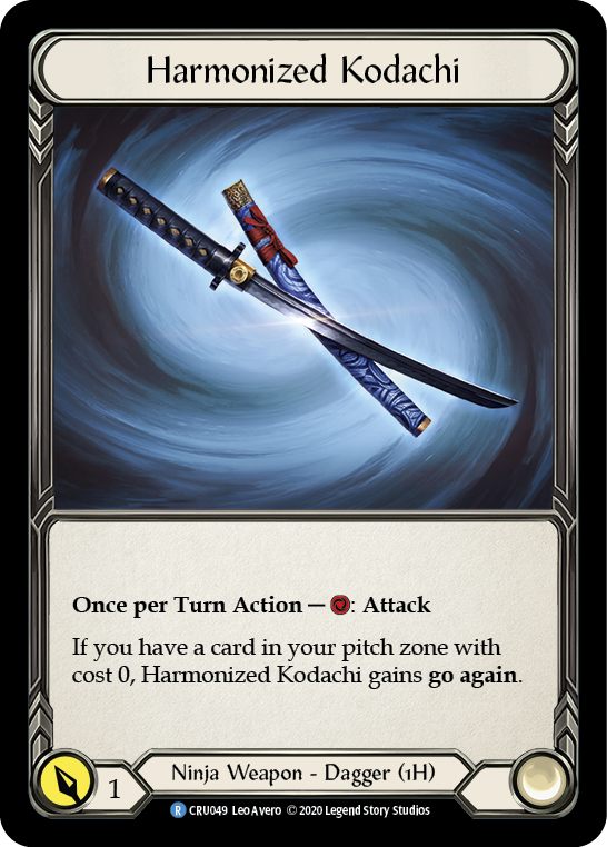 Harmonized Kodachi [CRU049] (Crucible of War)  1st Edition Cold Foil | Good Games Modbury