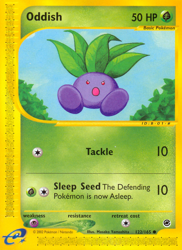 Oddish (122/165) [Expedition: Base Set] | Good Games Modbury