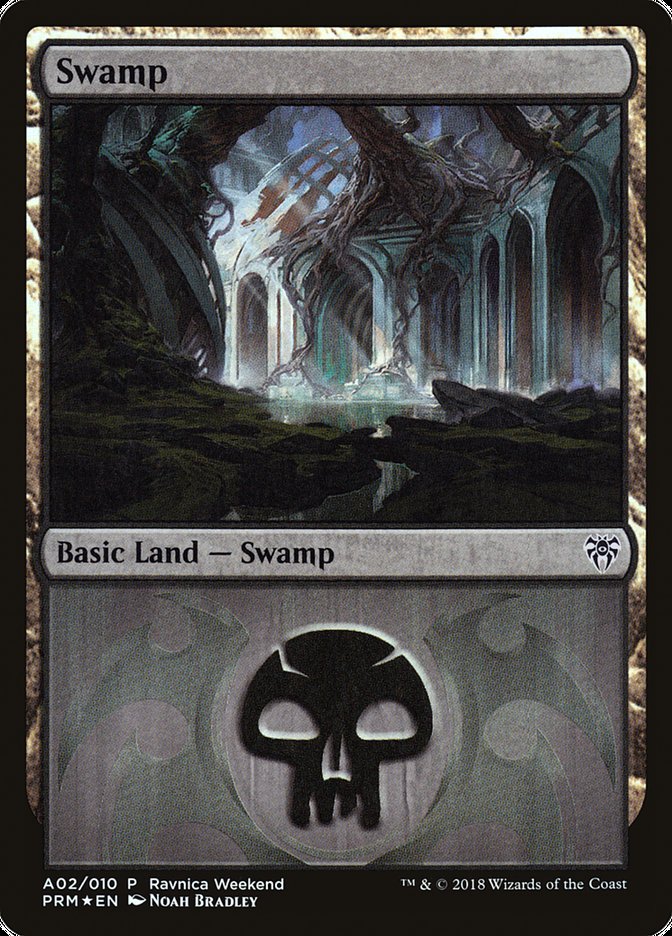 Swamp (A02) [Ravnica Allegiance Ravnica Weekend] | Good Games Modbury