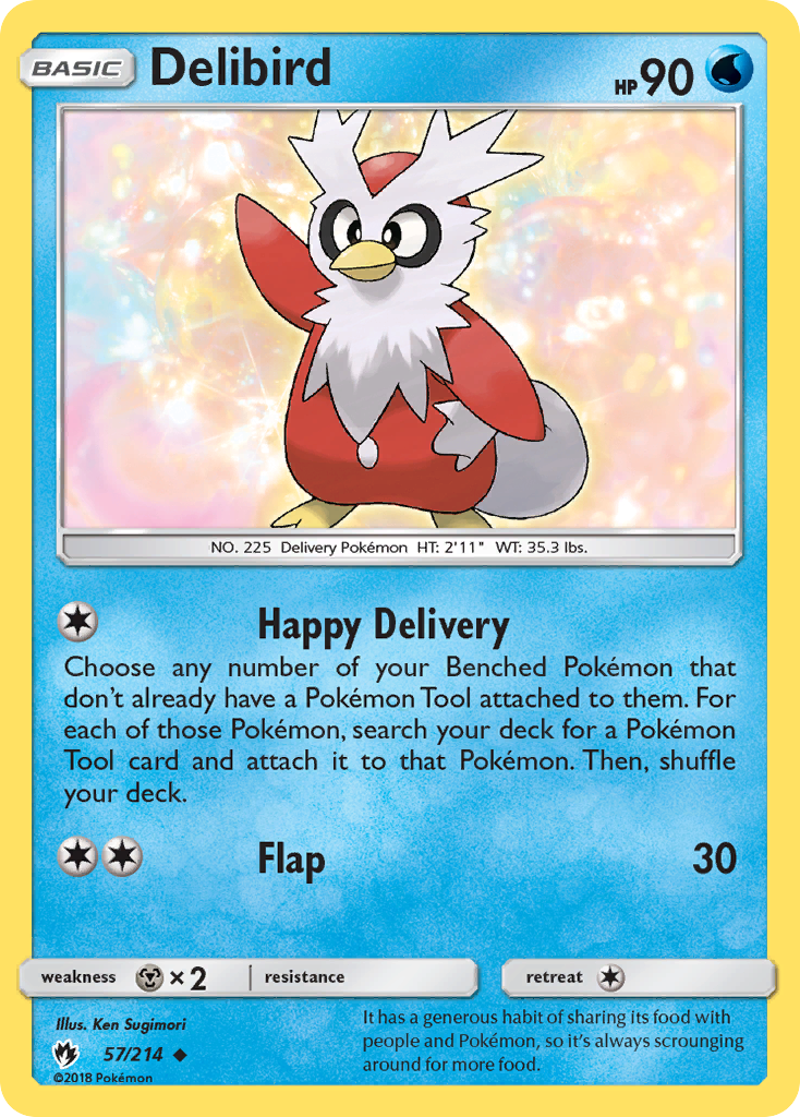 Delibird (57/214) [Sun & Moon: Lost Thunder] | Good Games Modbury