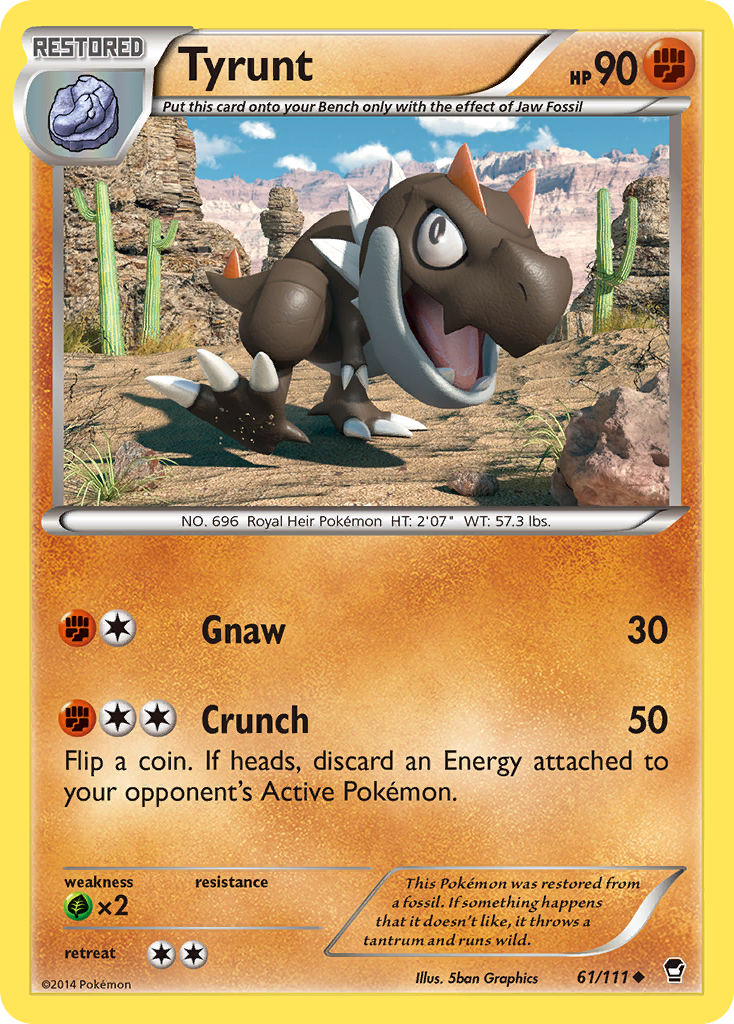 Tyrunt (61/111) [XY: Furious Fists] | Good Games Modbury