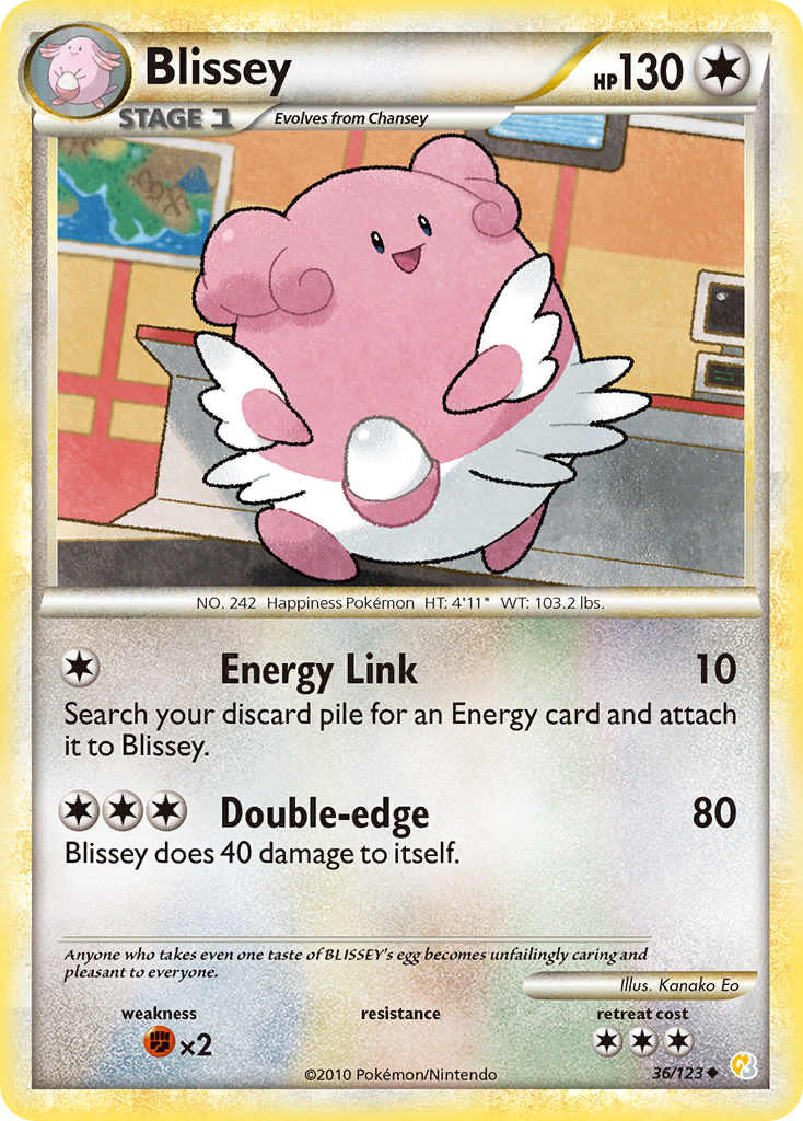 Blissey (36/123) [HeartGold & SoulSilver: Base Set] | Good Games Modbury