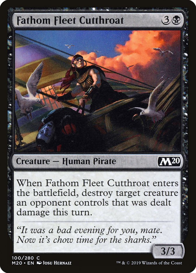 Fathom Fleet Cutthroat [Core Set 2020] | Good Games Modbury