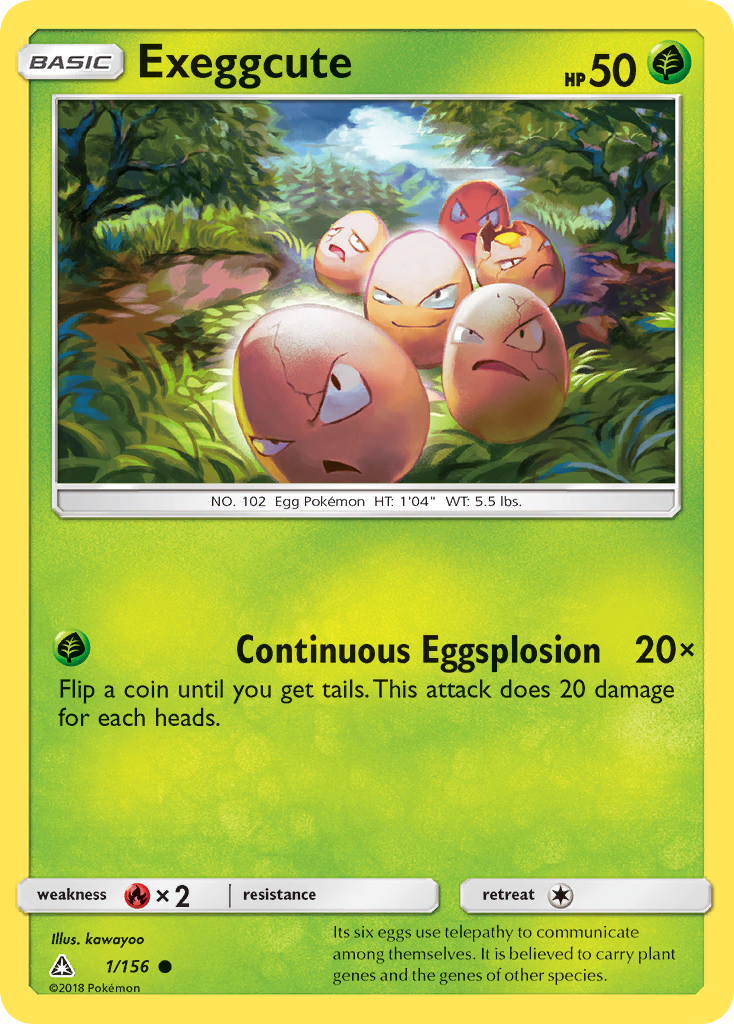 Exeggcute (1/156) [Sun & Moon: Ultra Prism] | Good Games Modbury