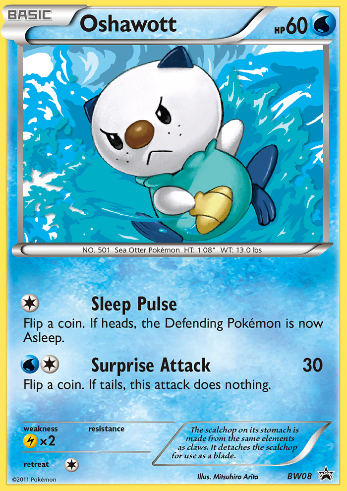 Oshawott (BW08) [Black & White: Black Star Promos] | Good Games Modbury