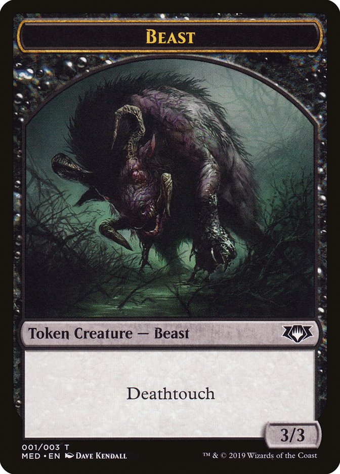 Beast Token [Mythic Edition Tokens] | Good Games Modbury