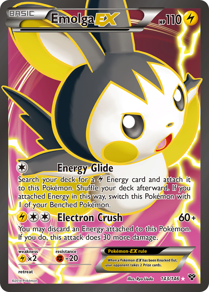 Emolga EX (143/146) [XY: Base Set] | Good Games Modbury