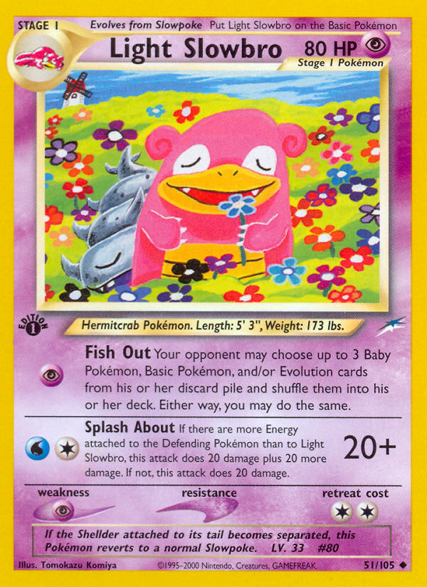 Light Slowbro (51/105) [Neo Destiny 1st Edition] | Good Games Modbury