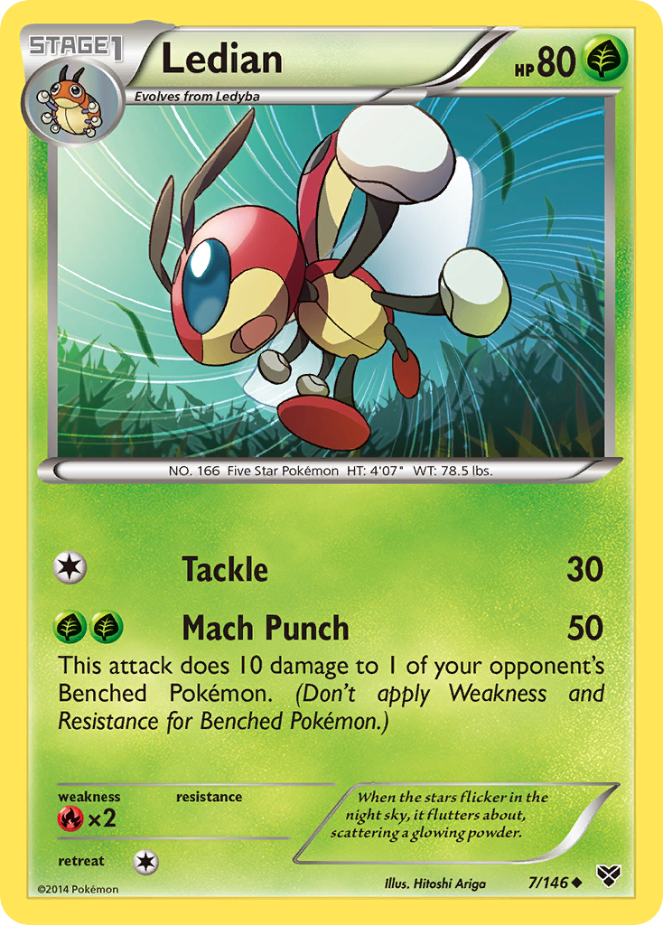 Ledian (7/146) [XY: Base Set] | Good Games Modbury