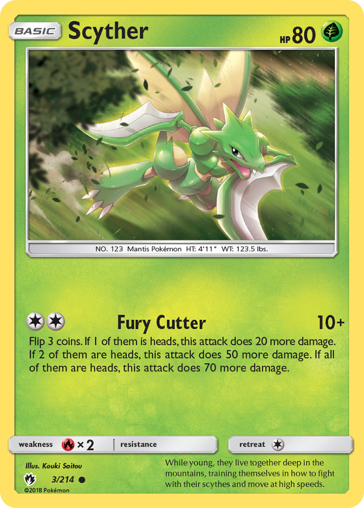 Scyther (3/214) [Sun & Moon: Lost Thunder] | Good Games Modbury