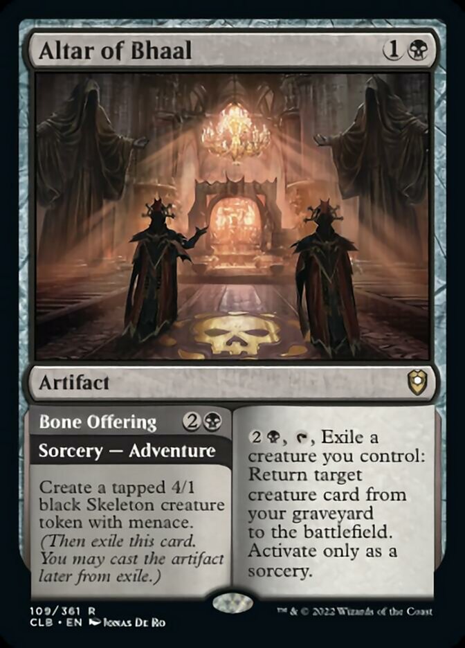 Altar of Bhaal // Bone Offering [Commander Legends: Battle for Baldur's Gate] | Good Games Modbury
