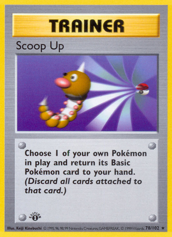 Scoop Up (78/102) (Shadowless) [Base Set 1st Edition] | Good Games Modbury
