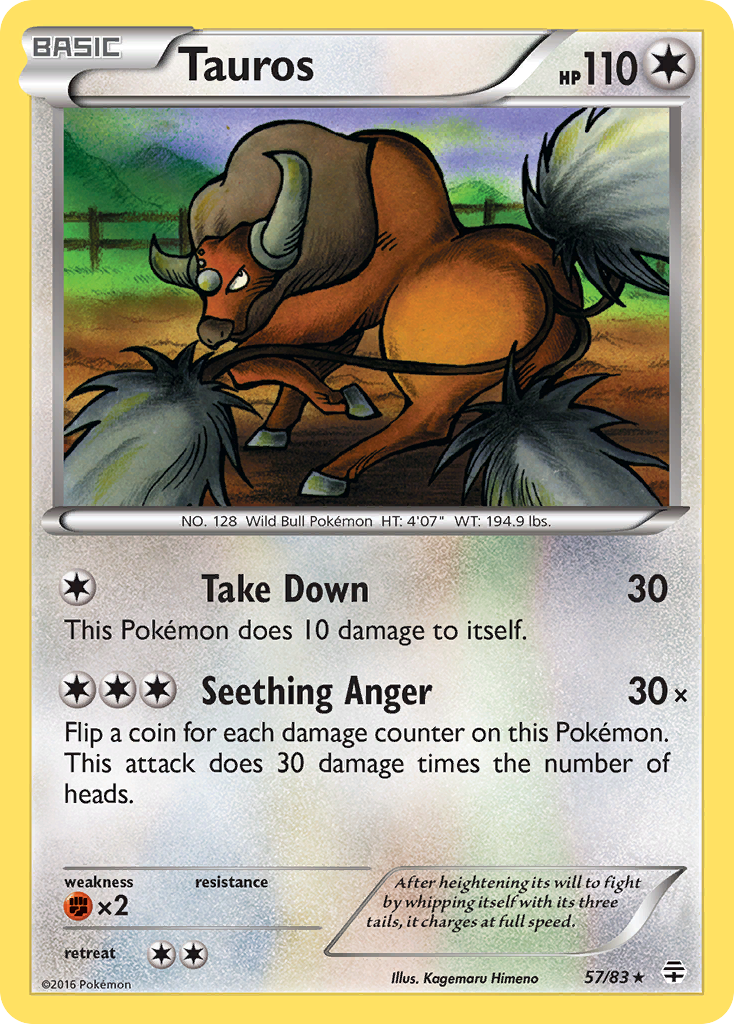 Tauros (57/83) [XY: Generations] | Good Games Modbury