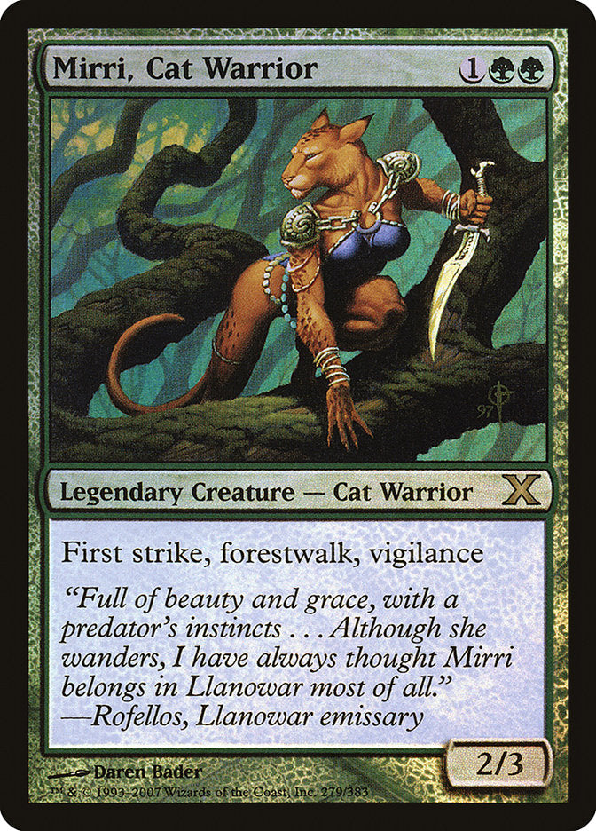 Mirri, Cat Warrior (Premium Foil) [Tenth Edition] | Good Games Modbury