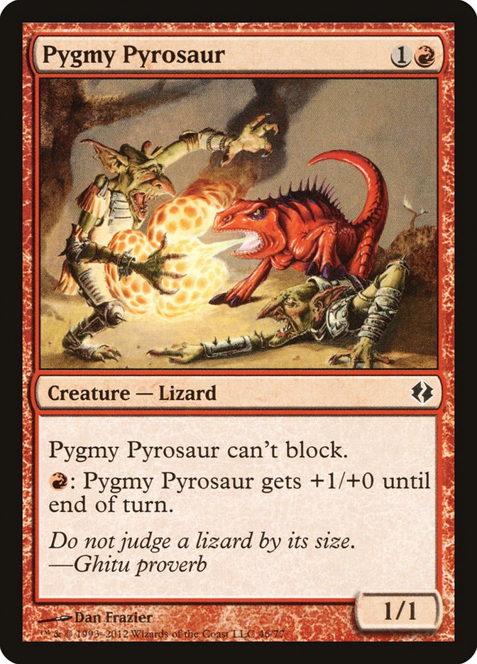 Pygmy Pyrosaur [Duel Decks: Venser vs. Koth] | Good Games Modbury