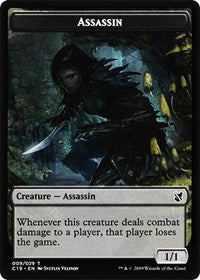 Assassin // Morph Double-Sided Token [Commander 2019 Tokens] | Good Games Modbury