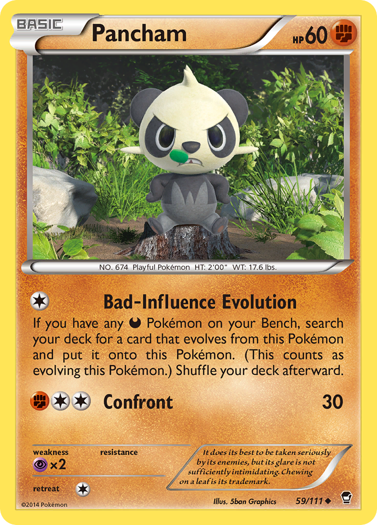 Pancham (59/111) [XY: Furious Fists] | Good Games Modbury