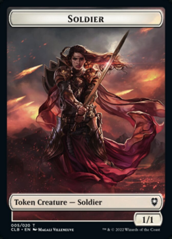 Treasure // Soldier Double-Sided Token [Commander Legends: Battle for Baldur's Gate Tokens] | Good Games Modbury