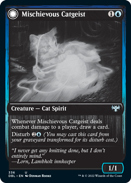 Mischievous Catgeist // Catlike Curiosity [Innistrad: Double Feature] | Good Games Modbury