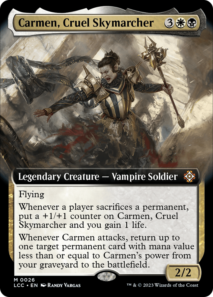 Carmen, Cruel Skymarcher (Extended Art) [The Lost Caverns of Ixalan Commander] | Good Games Modbury