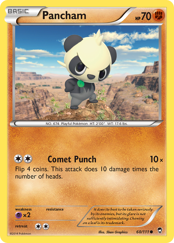 Pancham (60/111) [XY: Furious Fists] | Good Games Modbury