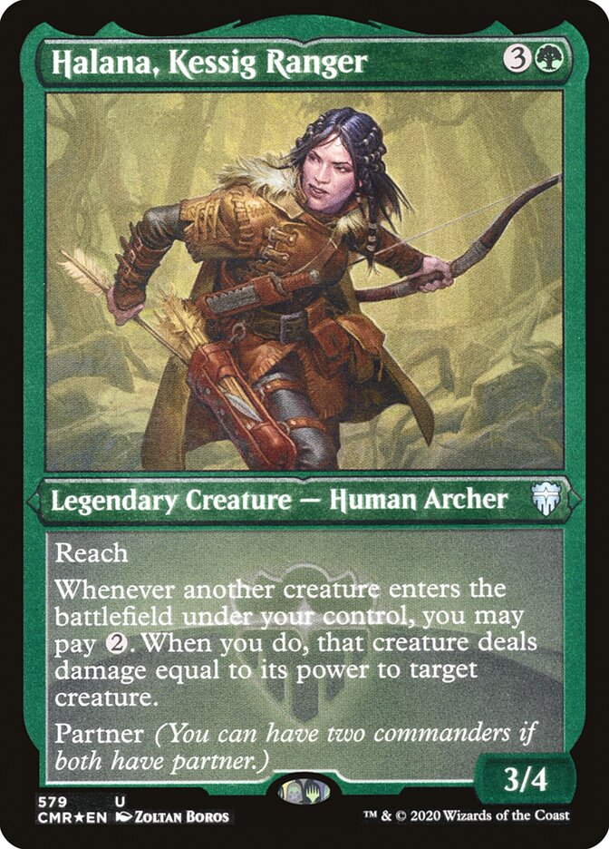 Halana, Kessig Ranger (Foil Etched) [Commander Legends] | Good Games Modbury