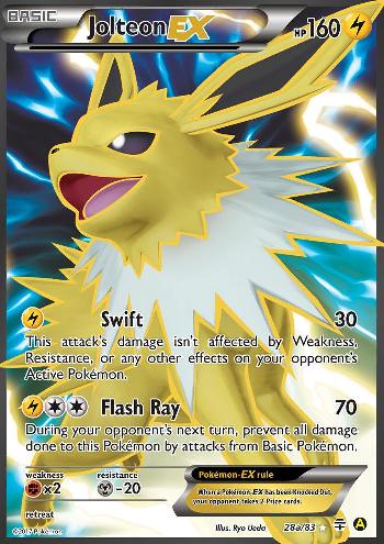 Jolteon EX (28a/83) (Alternate Art Promo) [XY: Generations] | Good Games Modbury