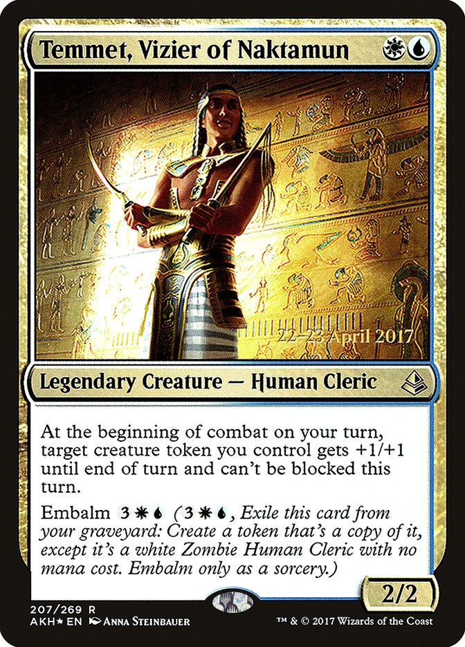 Temmet, Vizier of Naktamun [Amonkhet Prerelease Promos] | Good Games Modbury