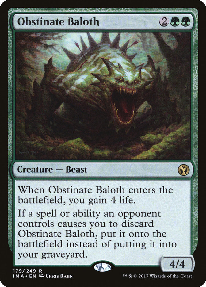 Obstinate Baloth [Iconic Masters] | Good Games Modbury