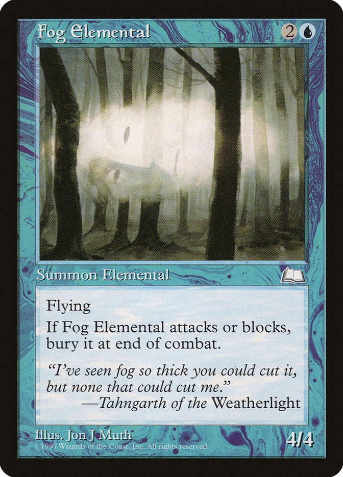 Fog Elemental [Weatherlight] | Good Games Modbury