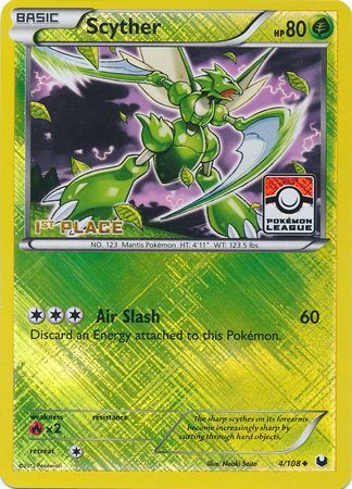 Scyther (4/108) (League Promo 1st Place) [Black & White: Dark Explorers] | Good Games Modbury