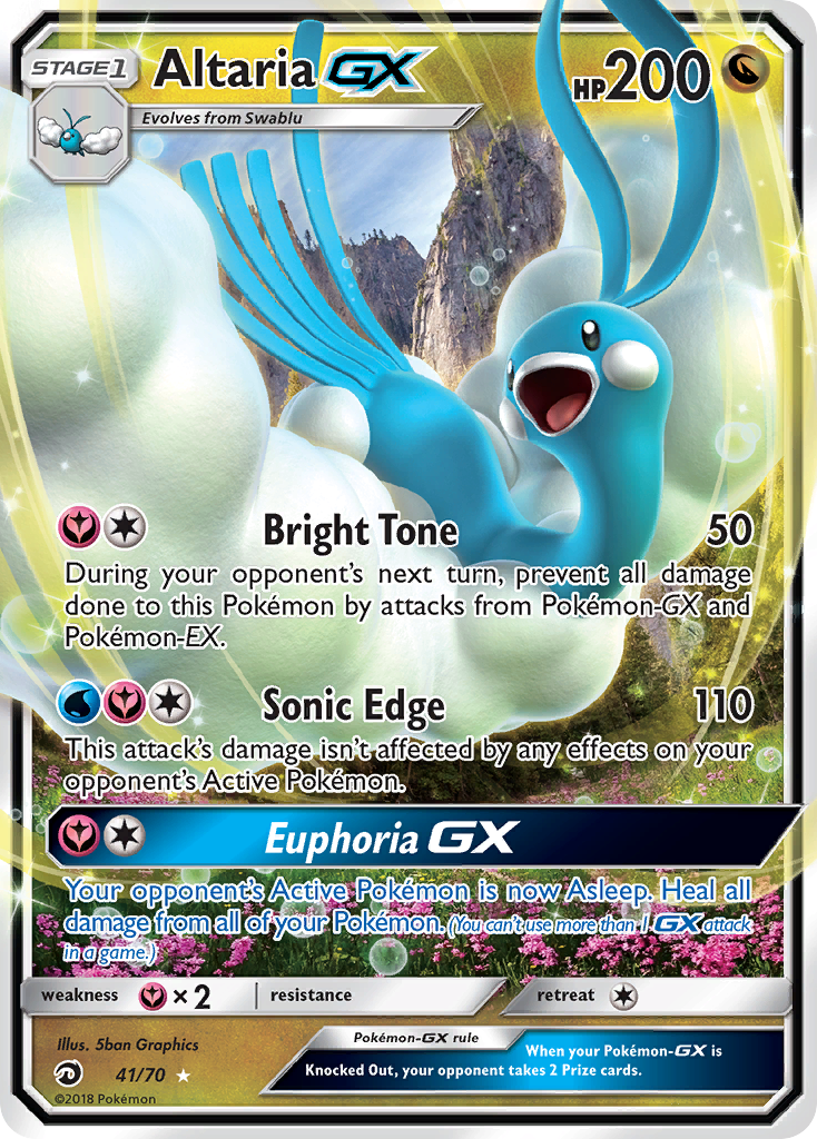 Altaria GX (41/70) [Sun & Moon: Dragon Majesty] | Good Games Modbury