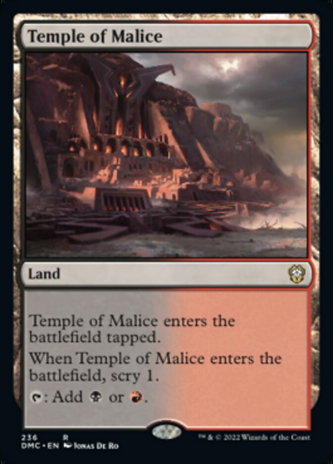 Temple of Malice [Dominaria United Commander] | Good Games Modbury