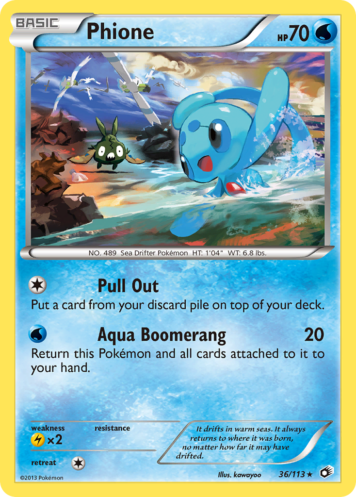 Phione (36/113) [Black & White: Legendary Treasures] | Good Games Modbury